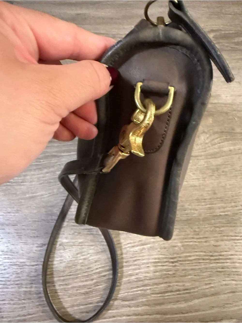 Vintage Coach NYC Companion Bag Glove Tanned Leather Crossbody